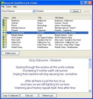 Kazaa & LimeWire Lyric Finder screenshot